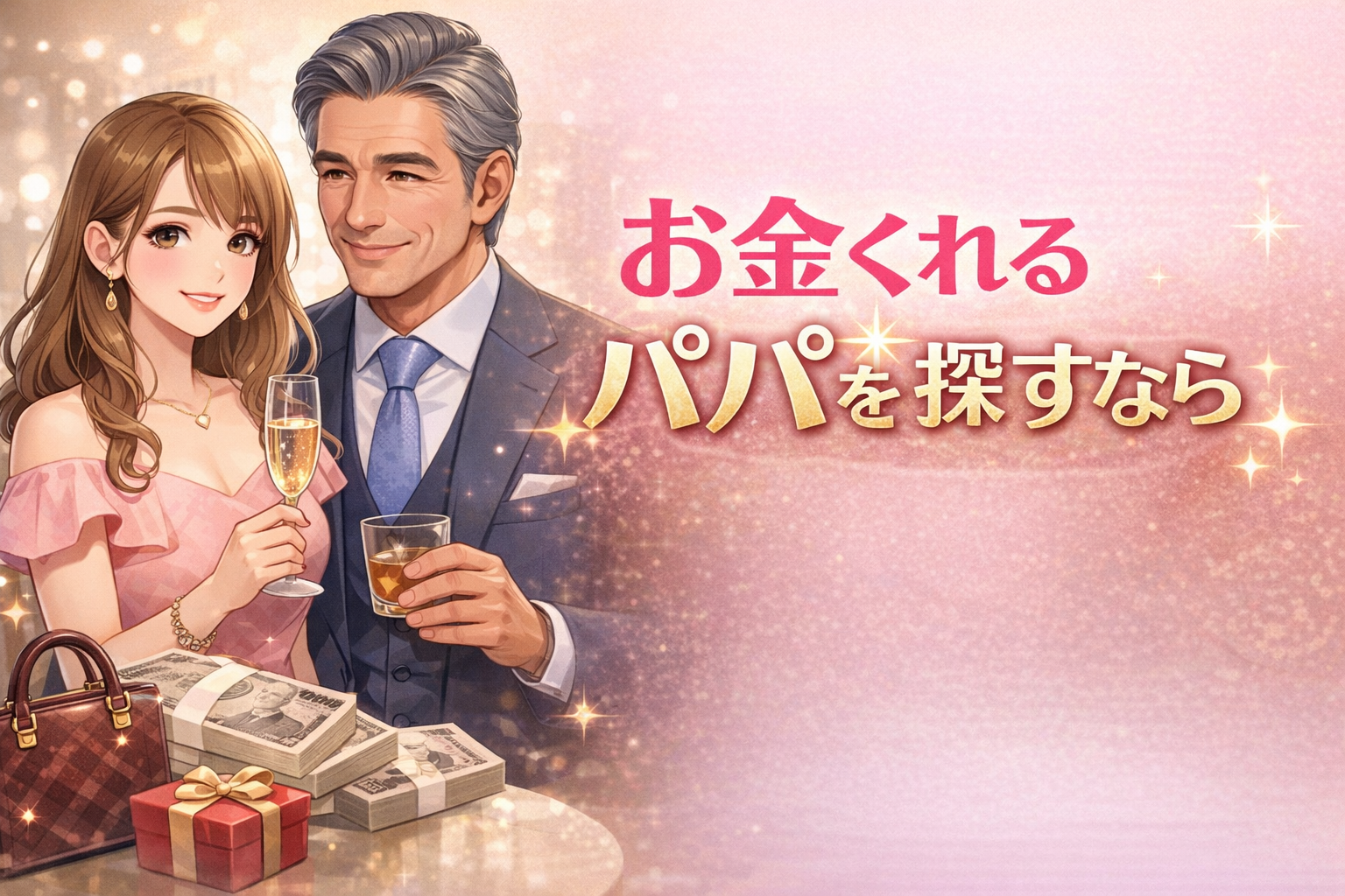 お金くれるパパを探すなら？安全に出会うためのおすすめサイト3選